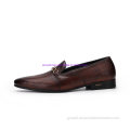 Men Dress Cowhide Shoes Hot Popular Men Slip-on Leather Party Loafer Shoes Supplier